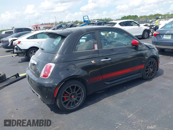 2012 FIAT 500 Abarth with VIN 3C3CFFFH6CT351907, listed as a IAAI auction lot 42385853 with 50,882 mi miles and . Bid and sale history available at DreamBid. Image 4.