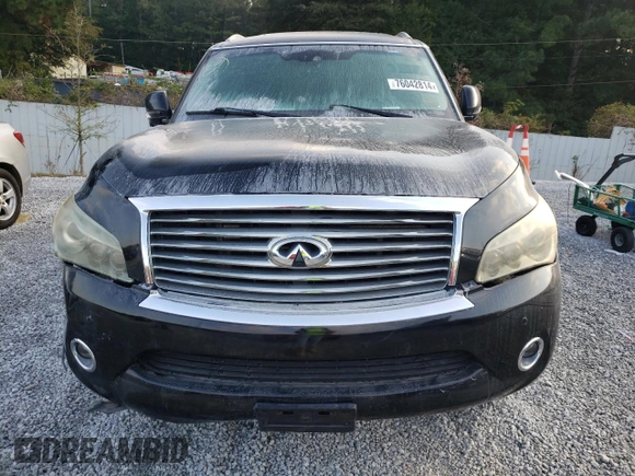 2013 Infiniti QX56 8-passenger with VIN JN8AZ2ND7D9730267, listed as a Copart auction lot 76042814 with 166,620 mi miles and Clean Title. Bid and sale history available at carsss.com. Image 5.
