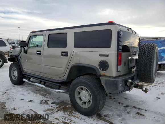2005 Hummer H2 SUV with VIN 5GRGN23U45H107876, listed as a Copart auction lot 41707595 with 186,646 mi miles and Salvage Title. Bid and sale history available at carsss.com. Image 2.
