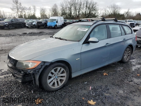 2007 BMW 3 Series 328i with VIN WBAVS13527FX16321, listed as a Copart auction lot 83984964 with 189,655 mi miles and Salvage Title. Bid and sale history available at carsss.com. Image 1.