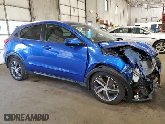 2022 Honda HR-V EX-L with VIN 3CZRU6H7XNM713020, listed as a Copart auction lot 71273494 with 53,226 mi miles and Salvage Title. Bid and sale history available at carsss.com. Image 4.