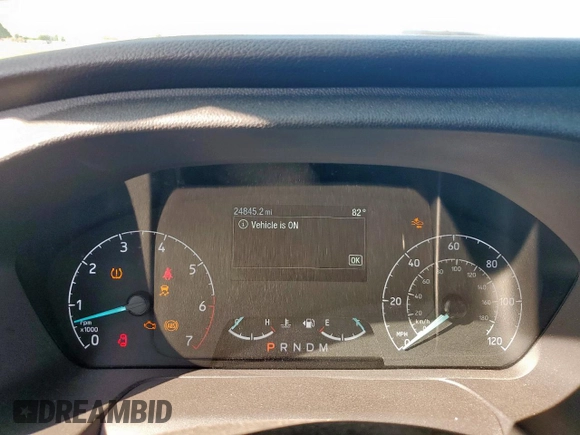 2023 Ford Transit Cargo with VIN 1FTRU8XGXPKC05787, listed as a Copart auction lot 59768665 with 24,845 mi miles and Salvage title. Bid and sale history available at DreamBid. Image 9.