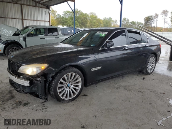2011 BMW 7 Series 750i xDrive with VIN WBAKC6C56BC394810, listed as a Copart auction lot 79025014 with 152,399 mi miles and Salvage title. Bid and sale history available at DreamBid. Image 1.