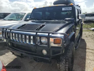 2003 Hummer H2 with VIN 5GRGN23U33H114427, listed as a Copart auction lot 76528834 with 133,571 mi miles and Salvage Title. Bid and sale history available at carsss.com. Image 5.