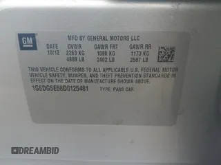 2013 Cadillac CTS Luxury z VIN 1G6DG5E58D0125481, wystawiony jako Copart lot #56558095 z przebiegiem 50 520 mil mil oraz Szkoda całkowita • Salvage title. Historia ofert i sprzedaży dostępna na DreamBid. Obrazek 12.