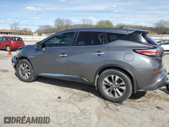 2016 Nissan Murano SV with VIN 5N1AZ2MG0GN169702, listed as a Copart auction lot 50303555 with 142,024 mi miles and Salvage Title. Bid and sale history available at carsss.com. Image 2.