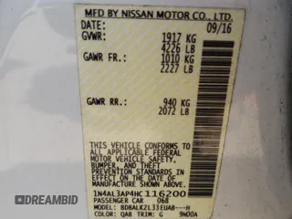 2017 Nissan Altima S with VIN 1N4AL3AP4HC116200, listed as a Copart auction lot 60777265 with 66,081 mi miles and Salvage title. Bid and sale history available at DreamBid. Image 12.
