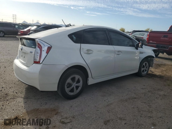 2015 Toyota Prius Four with VIN JTDKN3DU4F0408163, listed as a Copart auction lot 53390595 with 0 mi miles and Salvage Title. Bid and sale history available at carsss.com. Image 3.