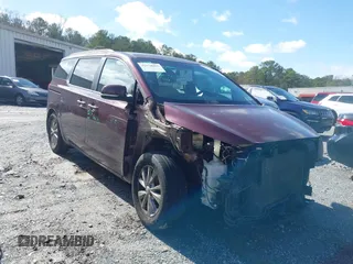 2016 Kia Sedona LX with VIN KNDMB5C14G6163836, listed as a IAAI auction lot 41578462 with 153,315 mi miles. Bid and sale history available at carsss.com. Image 1.
