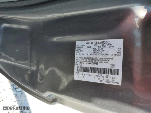 2008 Ford Ranger XL with VIN 1FTYR10D38PA21753, listed as a Copart auction lot 52301455 with 102,600 mi miles and Clean Title. Bid and sale history available at carsss.com. Image 12.