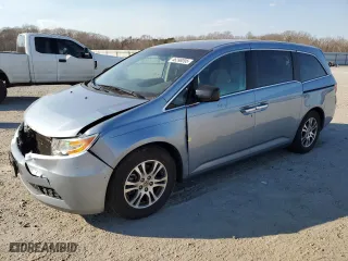 2012 Honda Odyssey EX with VIN 5FNRL5H47CB034896, listed as a Copart auction lot 46398095 with 117,275 mi miles and Salvage Title. Bid and sale history available at carsss.com. Image 1.