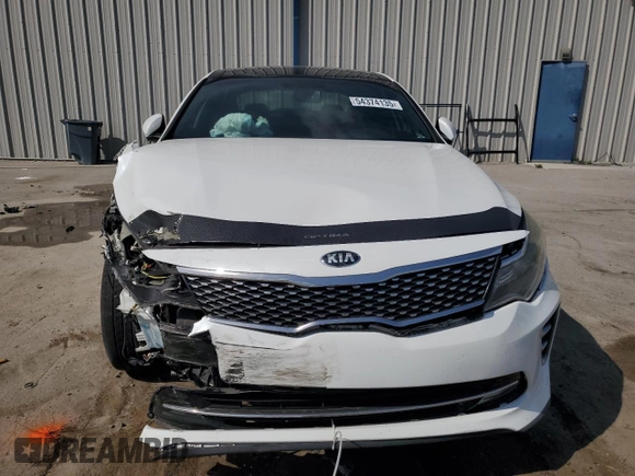 2016 Kia Optima SX Turbo with VIN 5XXGW4L24GG025588, listed as a Copart auction lot 54374135 with 109,005 mi miles and Salvage title. Bid and sale history available at DreamBid. Image 5.