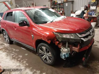 2023 Mitsubishi Outlander Sport ES with VIN JA4ARUAU4PU002950, listed as a IAAI auction lot 41549107 with 34,028 mi miles. Bid and sale history available at carsss.com. Image 1.