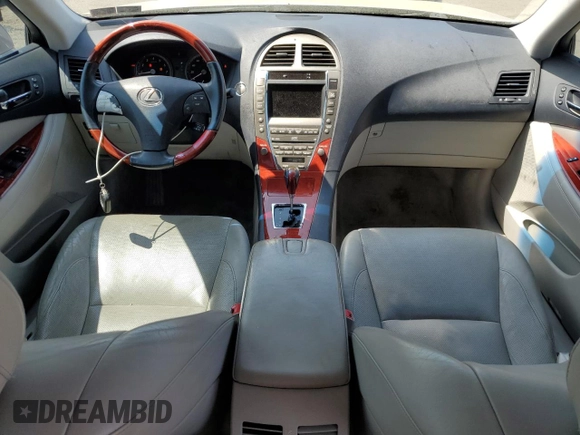 2007 Lexus ES 350 with VIN JTHBJ46G772014122, listed as a Copart auction lot 54010015 with 132,420 mi miles and Salvage Title. Bid and sale history available at carsss.com. Image 8.