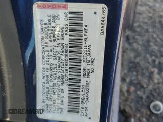 2003 Toyota Celica GTS with VIN JTDDY38T830068044, listed as a Copart auction lot 42938645 with 167,313 mi miles and Salvage Title. Bid and sale history available at carsss.com. Image 13.