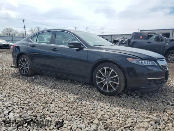 2015 Acura TLX Advance with VIN 19UUB2F70FA013265, listed as a Copart auction lot 54374955 with 162,398 mi miles and Salvage title. Bid and sale history available at DreamBid. Image 4.