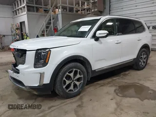 2020 Kia Telluride EX z VIN 5XYP3DHC5LG020089, wystawiony jako IAAI lot #41890001 z przebiegiem 87 396 mil mil oraz . Historia ofert i sprzedaży dostępna na DreamBid. Obrazek 2.