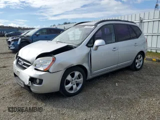 2008 Kia Rondo LX with VIN KNAFG526687195204, listed as a Copart auction lot 47830985 with 142,208 mi miles and Salvage Title. Bid and sale history available at carsss.com. Image 1.