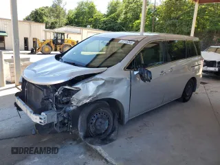 2014 Nissan Quest S z VIN JN8AE2KP5E9100520, wystawiony jako Copart lot #57715345 z przebiegiem 281 292 mil mil oraz Szkoda całkowita • Salvage title. Historia ofert i sprzedaży dostępna na DreamBid. Obrazek 1.