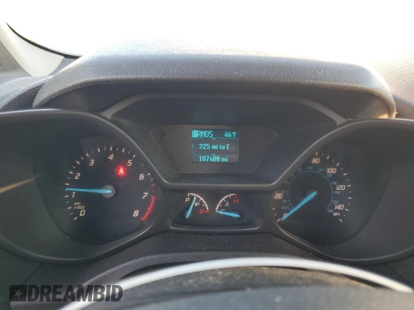 2015 Ford Transit Connect XLT with VIN NM0GS9F74F1224602, listed as a Copart auction lot 42692325 with 107,408 mi miles and Salvage title. Bid and sale history available at DreamBid. Image 9.