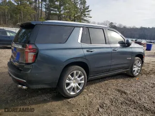 2021 Chevrolet Tahoe High Country with VIN 1GNSKTKL7MR125727, listed as a Copart auction lot 46027445 with 93,348 mi miles and Salvage Title. Bid and sale history available at carsss.com. Image 3.