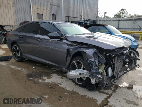 2018 Honda Accord Sedan Sport 1.5T with VIN 1HGCV1F3XJA195186, listed as a Copart auction lot 61652694 with 0 mi miles and Non Repairable. Bid and sale history available at carsss.com. Image 4.