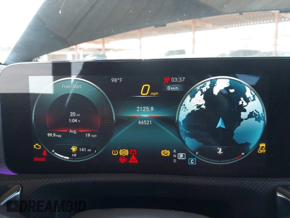 2021 Mercedes-Benz CLA 250 with VIN W1K5J4GB2MN164642, listed as a IAAI auction lot 42021946 with 46,521 mi miles and . Bid and sale history available at DreamBid. Image 7.