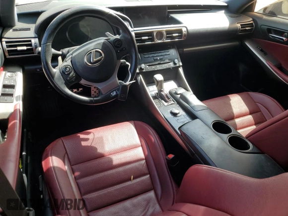 2014 Lexus IS 250 with VIN JTHBF1D22E5040873, listed as a Copart auction lot 87963265 with 124,831 mi miles and Salvage Title. Bid and sale history available at carsss.com. Image 8.