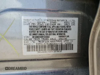 2024 Nissan Sentra SV z VIN 3N1AB8CV0RY323832, wystawiony jako Copart lot #55803155 z przebiegiem 7 346 mil mil oraz Szkoda całkowita • Salvage title. Historia ofert i sprzedaży dostępna na DreamBid. Obrazek 12.