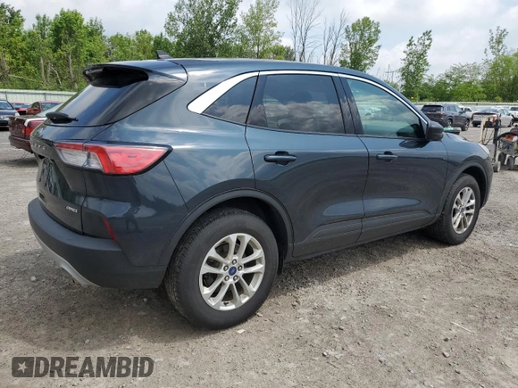 2022 Ford Escape SE with VIN 1FMCU9G62NUC02592, listed as a Copart auction lot 61613325 with 21,064 mi miles and Salvage title. Bid and sale history available at DreamBid. Image 3.