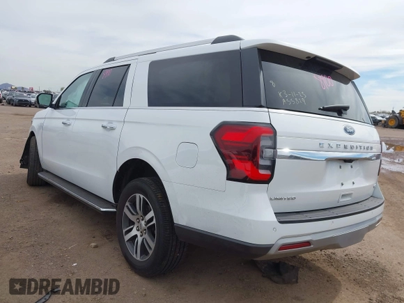 2023 Ford Expedition Max Limited z VIN 1FMJK2A80PEA55829, wystawiony jako IAAI lot #41813484 z przebiegiem 50 772 mil mil oraz . Historia ofert i sprzedaży dostępna na DreamBid. Obrazek 3.