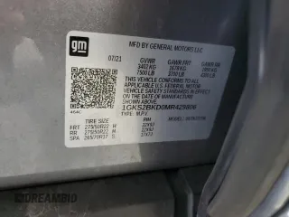 2021 GMC Yukon SLT with VIN 1GKS2BKD0MR429806, listed as a Copart auction lot 69651944 with 47,873 mi miles and Salvage Title. Bid and sale history available at carsss.com. Image 13.