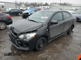 2023 Mitsubishi Mirage G4 ES with VIN ML32FUFJ9PHF02036, listed as a Copart auction lot 44941515 with 43,514 mi miles and Salvage Title. Bid and sale history available at carsss.com. Image 1.