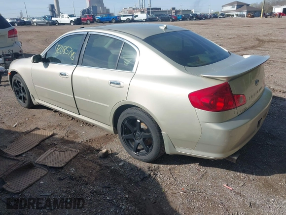 2006 Infiniti G35 with VIN JNKCV51F76M601968, listed as a IAAI auction lot 42085745 with 135,833 mi miles and . Bid and sale history available at DreamBid. Image 3.