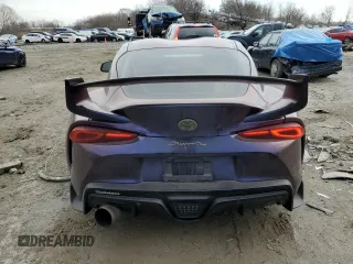 2022 Toyota GR Supra 3.0 with VIN WZ1DB0C01NW050113, listed as a Copart auction lot 43504875 with 48,177 mi miles and Salvage Title. Bid and sale history available at carsss.com. Image 6.