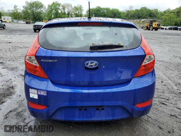 2014 Hyundai Accent GS with VIN KMHCT5AE7EU152218, listed as a Copart auction lot 57022785 with 117,677 mi miles and Salvage title. Bid and sale history available at DreamBid. Image 6.