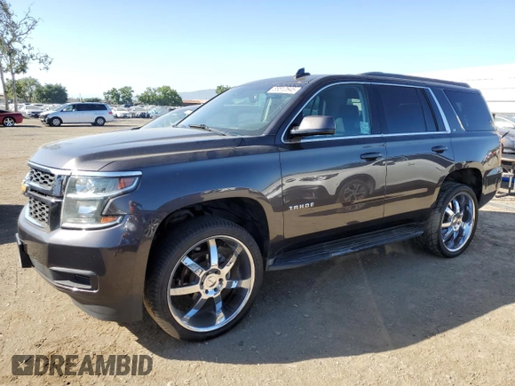 2015 Chevrolet Tahoe LT z VIN 1GNSKBKC6FR612639, wystawiony jako Copart lot #55512645 z przebiegiem 211 510 mil mil oraz Czysty tytuł • Clean title. Historia ofert i sprzedaży dostępna na DreamBid. Obrazek 1.