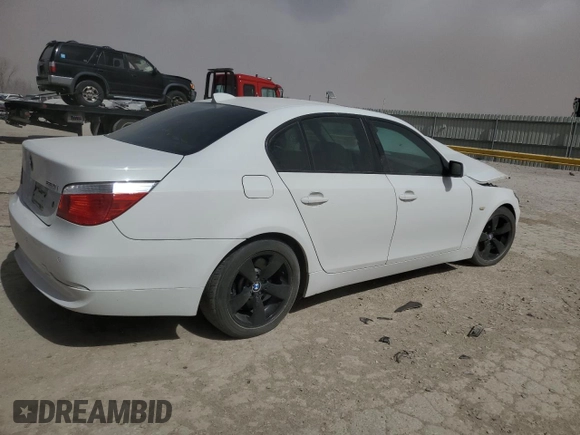 2007 BMW 5 Series 550i with VIN WBANB53567CP04231, listed as a Copart auction lot 49187015 with Not Provided miles and Salvage Title. Bid and sale history available at carsss.com. Image 3.