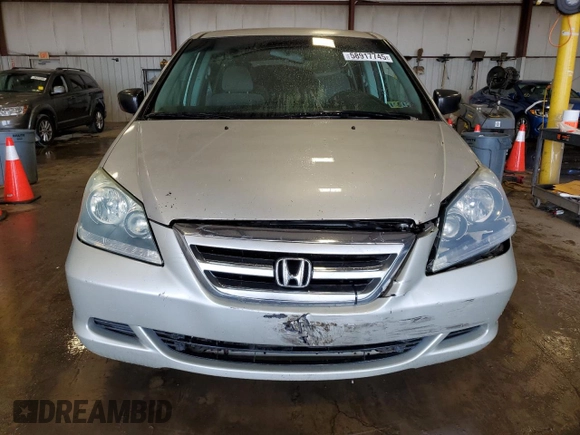 2006 Honda Odyssey LX z VIN 5FNRL38246B056684, wystawiony jako Copart lot #58917745 z przebiegiem 167 067 mil mil oraz Szkoda całkowita • Salvage title. Historia ofert i sprzedaży dostępna na DreamBid. Obrazek 5.
