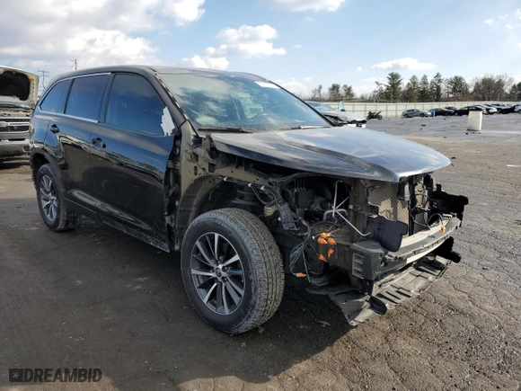2019 Toyota Highlander SE with VIN 5TDJZRFH9KS628277, listed as a Copart auction lot 89095305 with 78,238 mi miles and Salvage Title. Bid and sale history available at carsss.com. Image 4.
