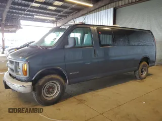 1999 Chevrolet Express with VIN 1GAHG39R1X1035483, listed as a Copart auction lot 45739725 with Not Provided miles and Salvage Title. Bid and sale history available at carsss.com. Image 1.
