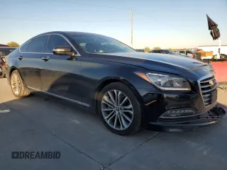 2017 Genesis G80 3.8L with VIN KMHGN4JE4HU192928, listed as a Copart auction lot 81608974 with 93,032 mi miles and Salvage Title. Bid and sale history available at DreamBid. Image 4.
