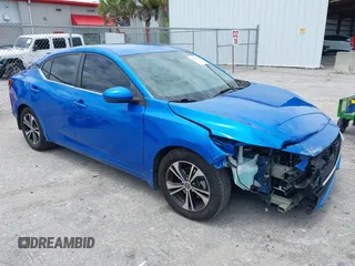 2020 Nissan Sentra SV with VIN 3N1AB8CV6LY266821, listed as a IAAI auction lot 42611492 with 57,362 mi miles and . Bid and sale history available at DreamBid. Image 1.
