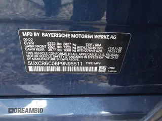 2023 BMW X5 xDrive40i z VIN 5UXCR6C08P9N95511, wystawiony jako IAAI lot #41901359 z przebiegiem 55 662 mil mil oraz . Historia ofert i sprzedaży dostępna na DreamBid. Obrazek 9.