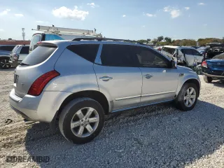 2007 Nissan Murano SL with VIN JN8AZ08T67W514097, listed as a Copart auction lot 53392805 with 202,838 mi miles and Clean Title. Bid and sale history available at carsss.com. Image 3.