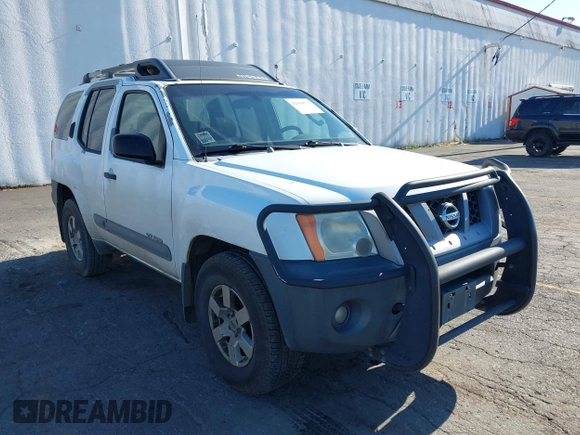 2005 Nissan Xterra S with VIN 5N1AN08WX5C656111, listed as a IAAI auction lot 42184571 with 85,826 mi miles and . Bid and sale history available at DreamBid. Image 1.