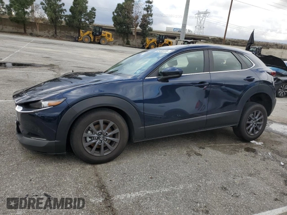 2024 Mazda CX-30 S with VIN 3MVDMBAM5RM655105, listed as a Copart auction lot 45430725 with 10,096 mi miles and Salvage Title. Bid and sale history available at DreamBid. Image 1.