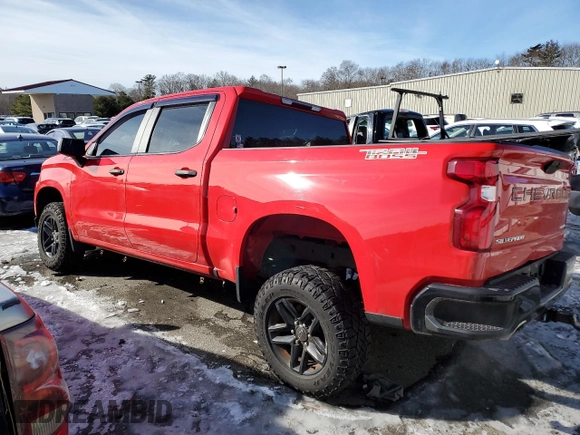 2021 Chevrolet Silverado 1500 Custom Trail Boss with VIN 1GCPYCEF6MZ187624, listed as a Copart auction lot 45992685 with 82,428 mi miles and Salvage Title. Bid and sale history available at DreamBid. Image 2.