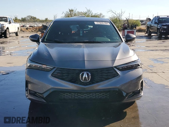 2023 Acura Integra w/A-Spec Package with VIN 19UDE4H37PA025945, listed as a Copart auction lot 77955164 with 24,245 mi miles and Salvage title. Bid and sale history available at DreamBid. Image 5.