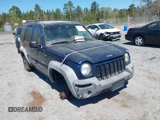 2004 Jeep Liberty Sport with VIN 1J4GL48K44W303606, listed as a IAAI auction lot 41895990 with 145,765 mi miles. Bid and sale history available at carsss.com. Image 1.